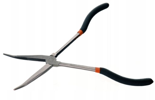 Extra dlhé ohnuté kliešte 45' 280mm KD10816
