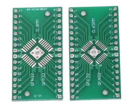Adaptér PCB QFN32/QFP32 na DIP32