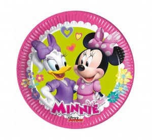 Minnie Daisy papierové taniere 19,5 cm 8 ks.
