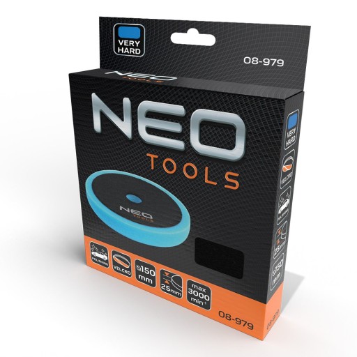 NEO TOOLS LEŠTIACA PODLOŽKA 150 X 150 MM X 25 MM VEĽMI TVRDÁ HUBKA 08-979
