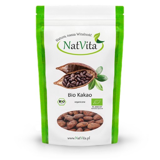 Bio Kakaové bôby Criollo, tepelne neupravené, 130g NatVita