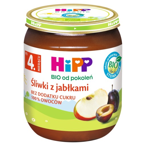HiPP BIO Slivky s jablkami po 4. mesiaci 125g