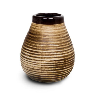 Nádoba na matero yerba maté, hnedá, 350 ml