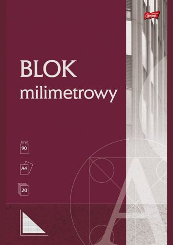 MILIMETROVÝ BLOK A4 20 K 90 G UNIPAP