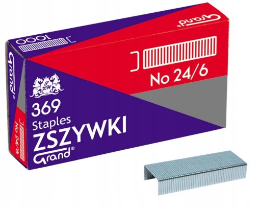 KANCELÁRSKE SVORKY 24/6 - 1 balenie 1000 ks GRAND