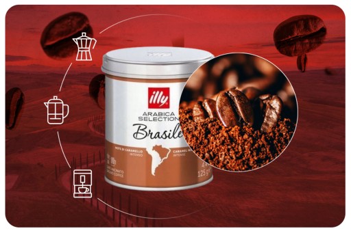 illy monoarabica Brasile 125g mletá káva