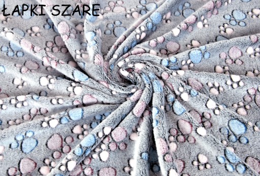 LuxTextil LÁTKOVÉ PLETENÉ FLEECE HRUBÉ VZORY šírka 160 cm, 300g ŠEDÉ NOHY