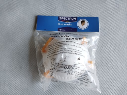 Sada 3 ks protiprachovej masky SPECTRUM MX-2005