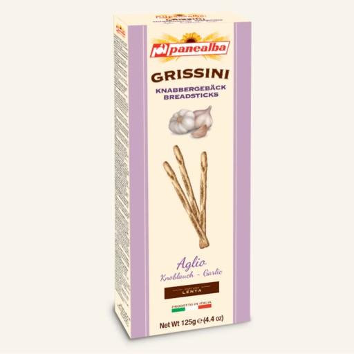 Panealba - Grissini tyčinky s cesnakom 125g | Priamo z Talianska