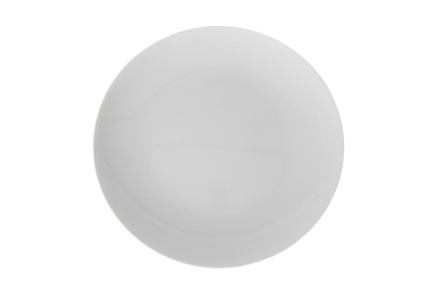 Jedálenský tanier, plytký, 27 cm, biely porcelán Boss LUBIANA