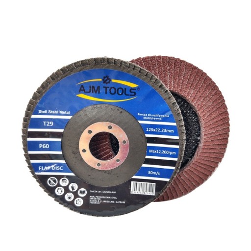 Súprava brúsnych kotúčov na kov 125 mm P60 2 ks