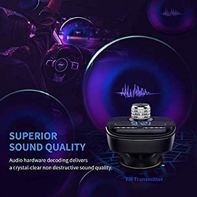 Bluetooth FM vysielač 2xUSB LCD 3.1A