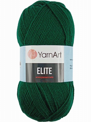 Fľaškovo zelená priadza YarnArt Elite 590