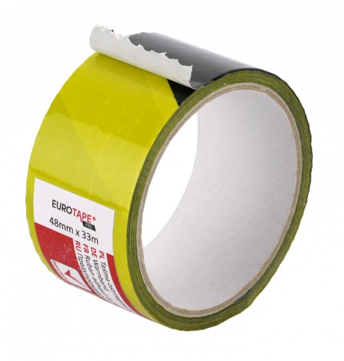 Výstražná samolepiaca páska 50mmx33m žlto-čierna