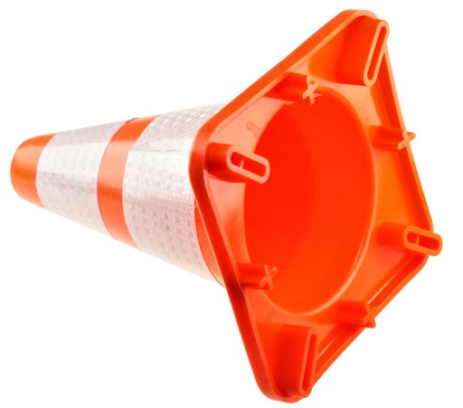 VÝSTRAŽNÝ ŠTÍTOK CESTNEJ KOSTI REFLEXNÝ 30CM