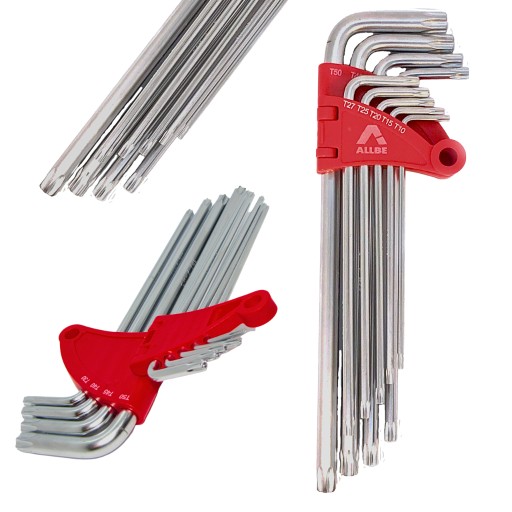 KĽÚČE TORX IMUŠOVÉ S OTVOROM T10-50 EXTRA DLHÉ