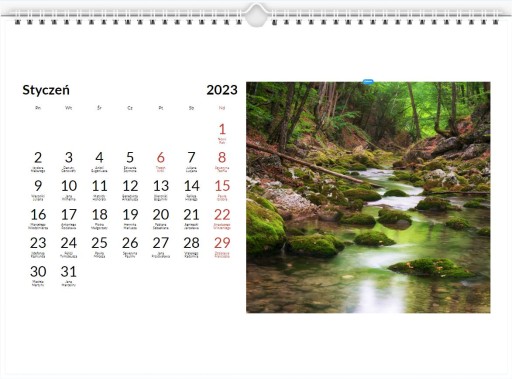Fotokalendár A3 HORIZONTAL Dátumy vašich fotografií 13 strán.