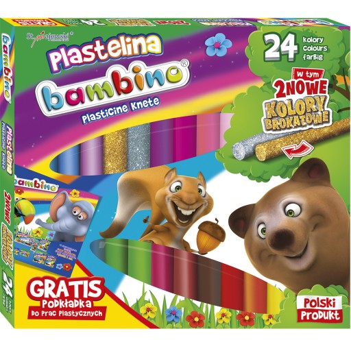 BAMBINO PLASTICINE 24 FARIEB + PODLOŽKA ZDARMA