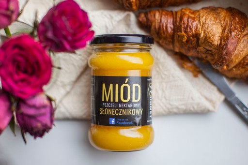 Slnečnicový med 400g - PRÍRODNÝ a PRAVÝ SLNEČNICOVÝ MED
