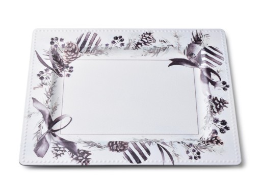 Dekoračný predmet podložky pod tanier 31,5x25xv1,5cm BLANCHE FESTIVE