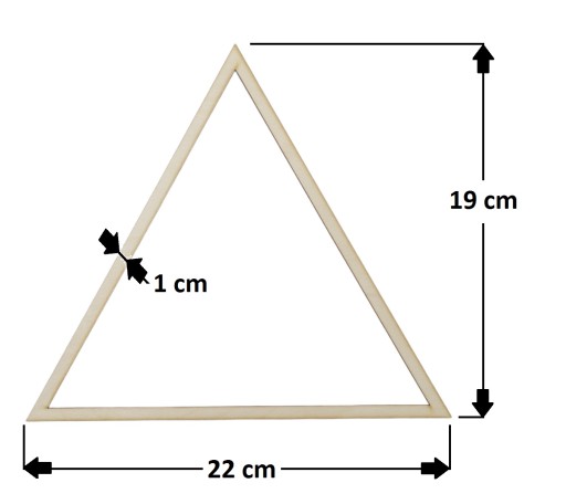 Trojuholníkové obruče 22 cm /1 ks Lapač snov Scrapki