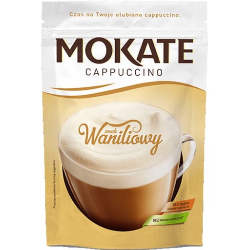 Instantná káva Mokate Cappuccino Vanilla Delicate Pena 110g x2