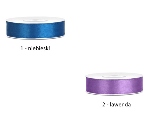 SATINOVÁ STUHA farebná páska 6 mm 25 m
