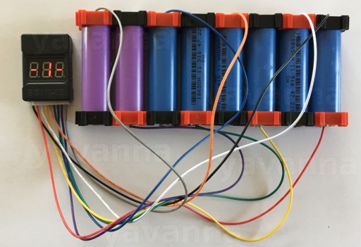 BX100 1-8S Bzučiak Tester alarmov Li-ion Lipo LiMn