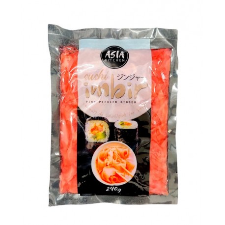 Nakladaný zázvor 240g ružový na sushi, originál Asia Kitchen