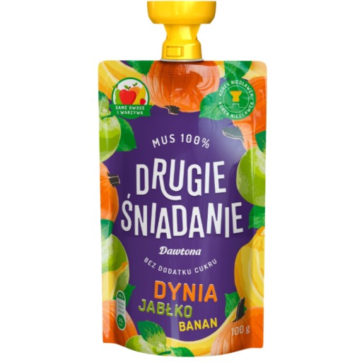 Mousse Dezert Tekvica Jablko Banán 100 g Dawtona