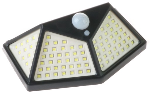 LED SOLAR LAMPA so senzorom meria pohyb 100LED