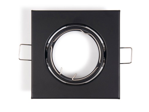 SET ČIERNE HALOGÉNOVÉ SVIETIDLÁ + LED ŽIAROVKA 1,5W + GU10 4500K
