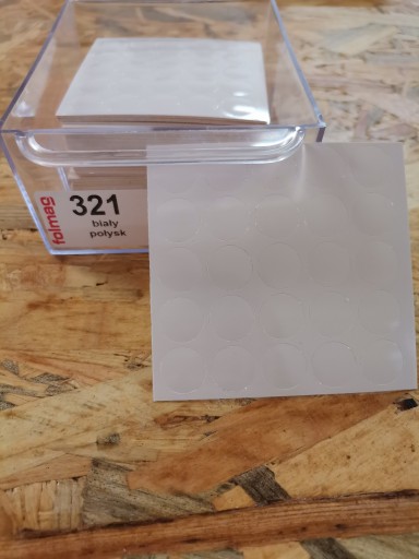 Samolepiaca čiapočka fi 14 LESK BIELA