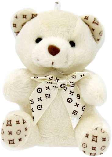 Prívesok MEDVEĎ MASKOT S MAŠĽOU, KRÚŽOK NA KĽÚČENKU, 10 cm