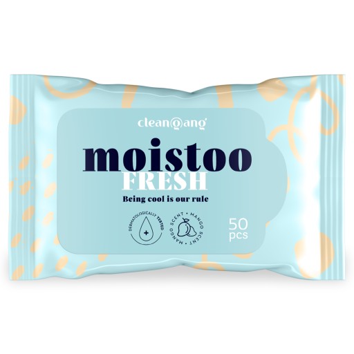 Vlhčený toaletný papier, hrubý, odolný, nemecký mango, 50 ks.