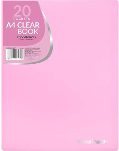 COOLPACK PASTEL FILE BOOK 20 KOŠIEL RUŽOVÝ