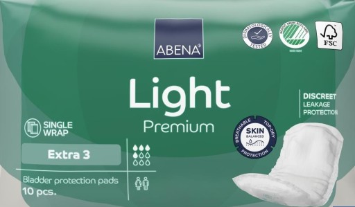 UROLOGICKÉ VLOŽKY PRE ŽENY LIGHT EXTRA 10 ks.