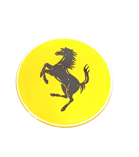 Nálepka FERRARI, emblém, ráfik, kryt náboja, 64 mm