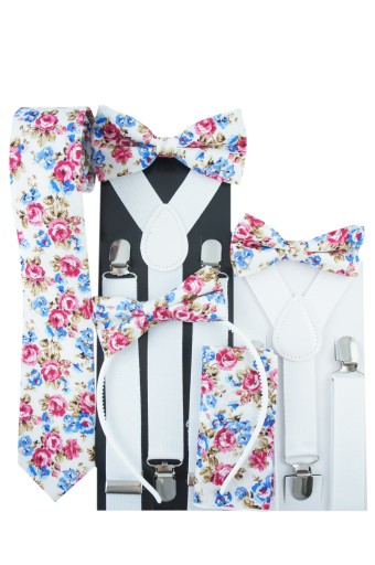 Nastaviteľné biele elegantné svadobné retro podväzky