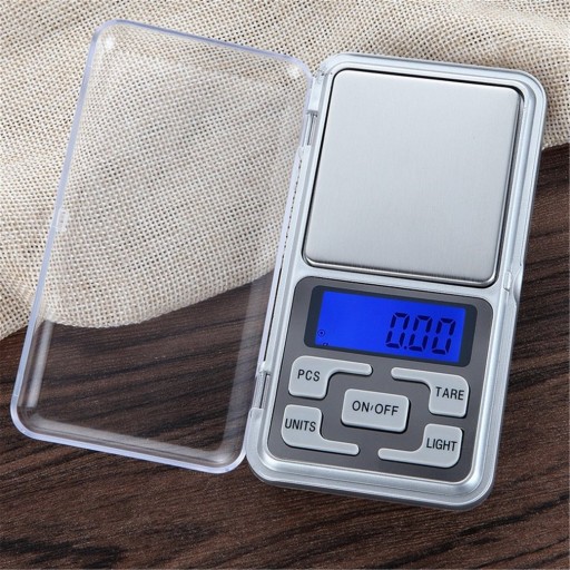 PRESNÁ VÁHA NA ELEKTRONICKÉ ŠPERKY 0,1g / 500g LCD + SÚPRAVA BATÉRIÍ