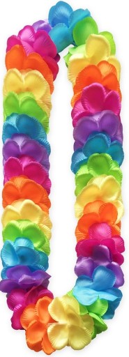 Havajský náhrdelník Hawaii Colorful Flowers Aloha Bachelorette Beach Party