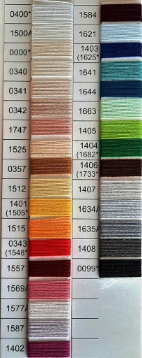Cordonka MUZA 20 ARIADNA 30*4 - 830m FARBY