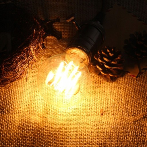 Tradičná žiarovka s vláknom 6W E27 Led teplá biela