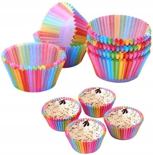 Formičky PAPIEROVÁ FORMA NA MUFFINY OKINÁ NA PEČENIE MUFFÍN 200 ks