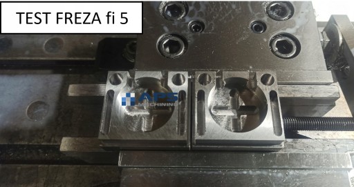KARBIDOVÁ FRÉZA VHM MTS fi 2,5 mm 55 HRC 4 čepele TEST