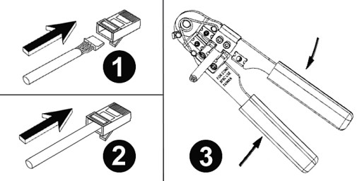 RJ45/8P8C UTP zástrčka kat.6, krútená dvojlinka, lanko AWG24-27, 10 ks.