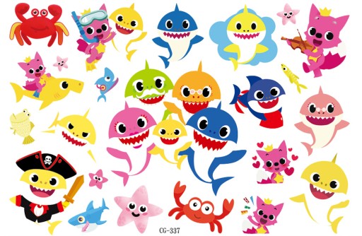 Umývateľné tetovanie pre deti BABY SHARK CG337