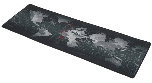 VEĽKÁ PODLOŽKA POD MYŠ 80x30 SVET MAPA KANCELÁRIA