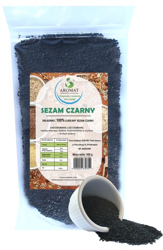 ČIERNY SEZAM 500g ZRNÁ, na SUSHI - KVALITNÉ 0,5kg