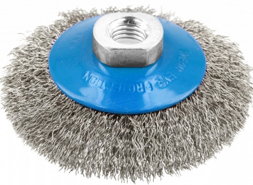 KOTÚČOVÁ KEFA DRRÁTENÁ SO ZÁVITOM NA BRÚSKU 100MM 0,3MM DRÔT M14